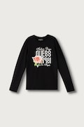 Guess longsleeve dziecięcy bawełniany czarny J6BI27 K5829