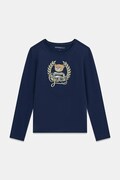 Guess longsleeve dziecięcy bawełniany z elastanem granatowy J6BI21 K5818