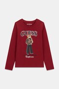 Guess longsleeve dziecięcy bawełniany z elastanem bordowy J6BI12 K5793