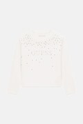 Guess longsleeve dziecięcy bawełniany z elastanem biały J6BI08 K5778