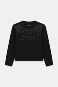 Guess longsleeve dziecięcy bawełniany z elastanem czarny J6BI08 K5778