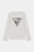 Guess longsleeve dziecięcy bawełniany z elastanem biały J6BI07 K5777