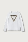 Guess лонгслів дитячий бавовняний білий J6BI02 K5771