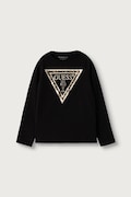 Guess лонгслів дитячий бавовняний чорний J6BI02 K5771