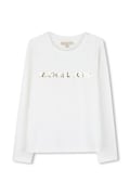 Michael Kors longsleeve dziecięcy z bawełną biały R30829