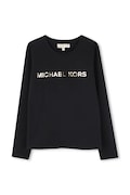 Michael Kors longsleeve dziecięcy z bawełną czarny R30829
