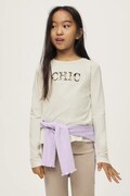 Mayoral longsleeve dziecięcy bawełniany z elastanem beżowy 7058