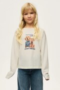 Mayoral longsleeve dziecięcy bawełniany beżowy 7001