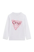 Guess longsleeve dziecięcy bawełniany z elastanem biały K6YI02 K3663