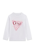 Guess longsleeve dziecięcy bawełniany z elastanem biały K6YI02 K3663