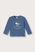 United Colors of Benetton longsleeve dziecięcy bawełniany niebieski 3I1XG10NF