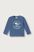 United Colors of Benetton longsleeve dziecięcy bawełniany niebieski 3I1XG10NF