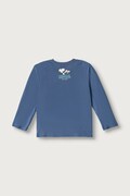 United Colors of Benetton longsleeve dziecięcy bawełniany niebieski 3I1XG10NF