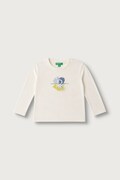 United Colors of Benetton longsleeve damski bawełniany beżowy 3ATNG10NK