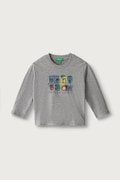 United Colors of Benetton longsleeve damski bawełniany szary 3ATNG10NK