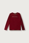 United Colors of Benetton longsleeve dziecięcy bawełniany bordowy 3ATNC10UD