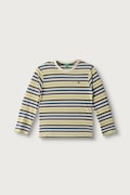 United Colors of Benetton longsleeve dziecięcy bawełniany beżowy 35NUG10NO