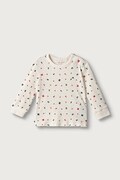 Tommy Hilfiger longsleeve niemowlęcy bawełniany z elastanem beżowy KN0KN02333