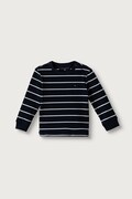 Tommy Hilfiger longsleeve niemowlęcy bawełniany z elastanem granatowy KN0KN02333