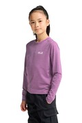 Jack Wolfskin longsleeve dziecięcy TRAIL fioletowy A66175