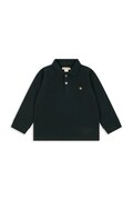 Konges Sløjd longsleeve dziecięcy bawełniany FLORIAN LS POLO GOTS czarny KS106024