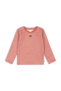 Konges Sløjd longsleeve dziecięcy z bawełną ROLI BLOUSE OCS różowy KS106214