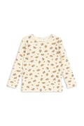 Konges Sløjd tričko s dlouhým rukávem dětské bavlněné MINNIE BLOUSE GOTS bílé KS106164