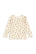 Konges Sløjd tričko s dlouhým rukávem dětské bavlněné MINNIE BLOUSE GOTS bílé KS106164