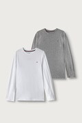 Tommy Hilfiger longsleeve dziecięcy bawełniany 2-pack szary UK0UK00077