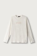 Napapijri longsleeve dziecięcy bawełniany S-NEW BOX LOGO LS beżowy NP0A8B3NN1A1