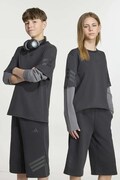 adidas longsleeve dziecięcy bawełniany z elastanem czarny KR3652