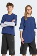 adidas longsleeve dziecięcy bawełniany z elastanem niebieski KR3651