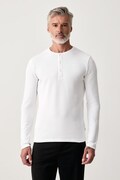 Lindbergh longsleeve męski bawełniany biały 30.403021A