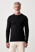Lindbergh longsleeve męski bawełniany czarny 30.403021A