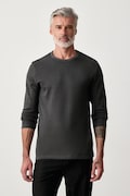 Lindbergh longsleeve męski bawełniany szary 30.403021
