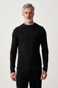 Lindbergh longsleeve męski bawełniany czarny 30.403021