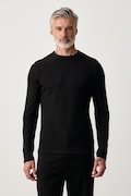 Lindbergh longsleeve męski bawełniany czarny 30.403021