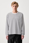 rag & bone longsleeve męski bawełniany biały RF0C26FT2TM