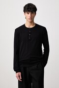 MM6 Maison Margiela longsleeve męski z bawełną czarny MJMF00020