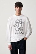 Carhartt WIP Blinkerfluid T-Shirt longsleeve Men's cotton white I037238