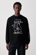 Carhartt WIP Blinkerfluid T-Shirt longsleeve Men's cotton black I037238