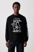 Carhartt WIP Blinkerfluid T-Shirt longsleeve Men's cotton black I037238