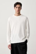 Marc O'Polo longsleeve męski bawełniany biały 5000017100