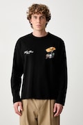 Filling Pieces longsleeve męski bawełniany czarny 422631500360
