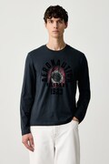 Aeronautica Militare longsleeve męski bawełniany granatowy TS2570UJ00641
