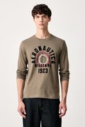 Aeronautica Militare longsleeve męski bawełniany zielony TS2570UJ00641
