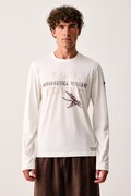 Aeronautica Militare longsleeve męski bawełniany beżowy TS2569UJ00641