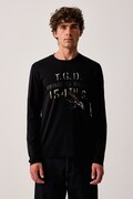 Aeronautica Militare longsleeve męski bawełniany czarny TS2569UJ00641