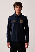 Aeronautica Militare longsleeve męski bawełniany granatowy PO1941UJ00703