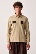 Aeronautica Militare longsleeve męski bawełniany beżowy PO1941UJ00703